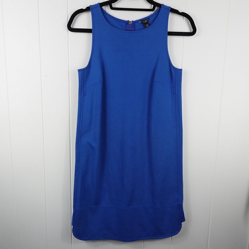 Ann Taylor Womens Blue Sleeveless Dress XX-Small - Picture 1 of 9